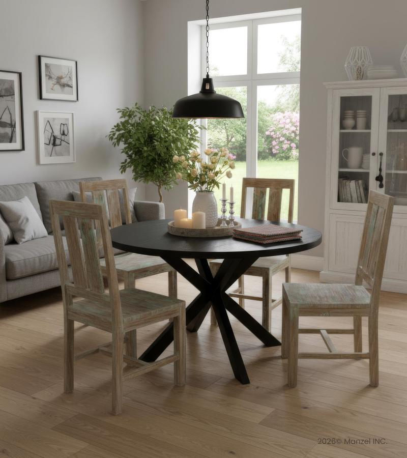 SOLID RECLAIMED TEAK WOOD COUNTER HEIGHT STOOL