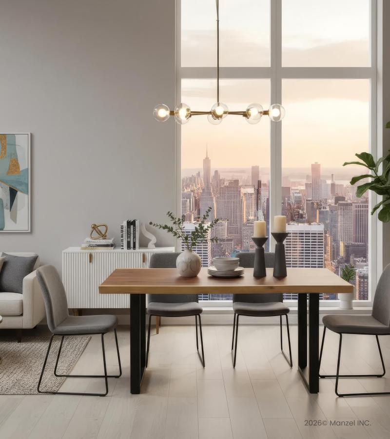 LIVE EDGE SOLID SUAR WOOD TABLE W/ METAL BASE