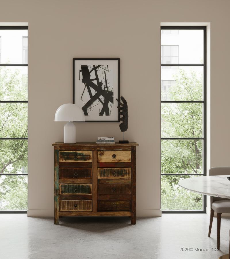 SOLID RECLAIMED TEAK WOOD CHEST SIDEBOARD BUREAU