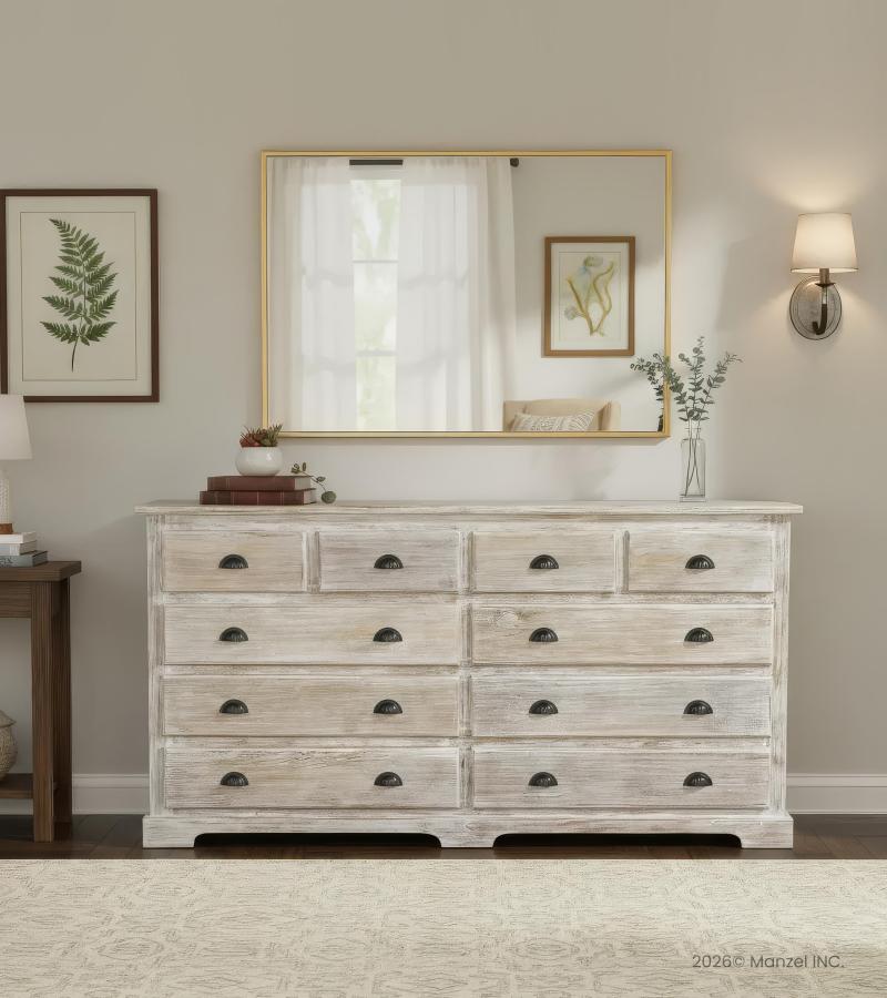 SOLID RECLAIMED TEAK WOOD DRESSER BUREAU SIDEBOARD