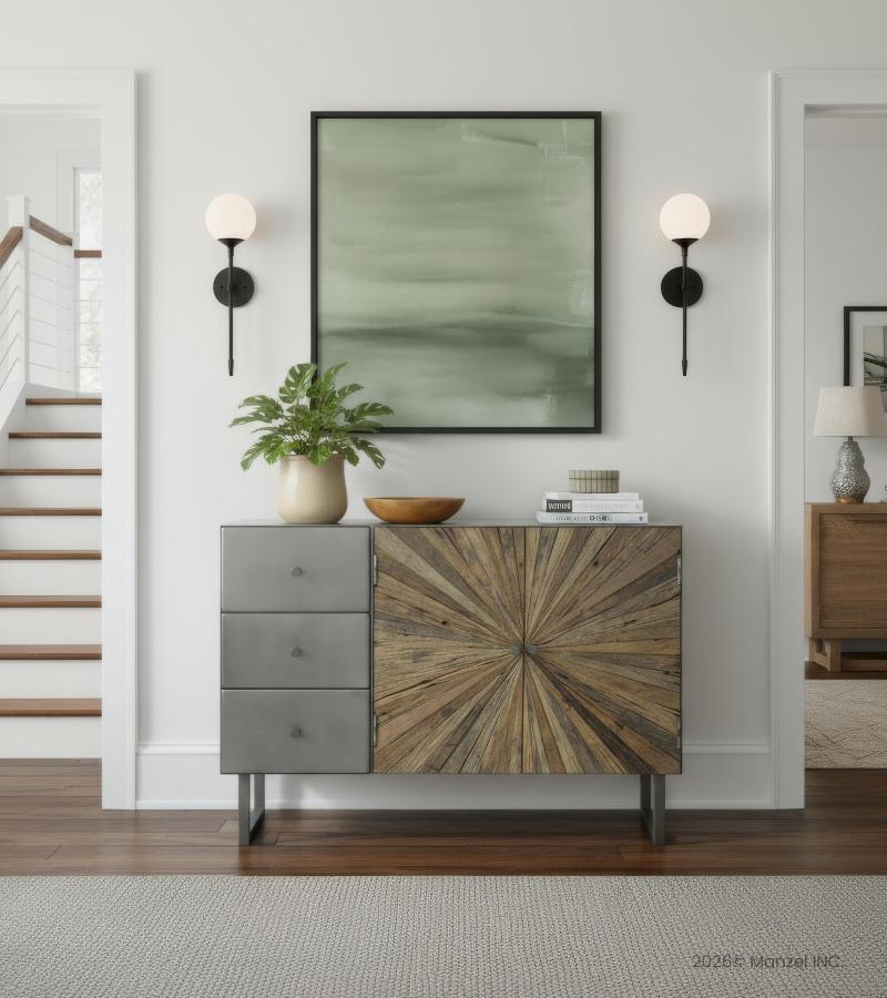 RECLAIMED WOOD & IRON CHEST