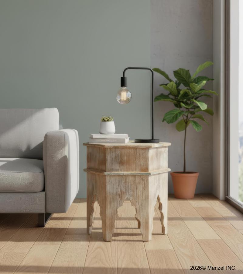 RECLAIMED WOOD END TABLE / NIGHTSTAND