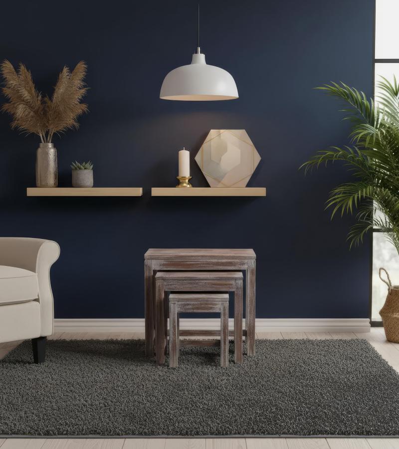 WOODEN TABLE SET OF 3