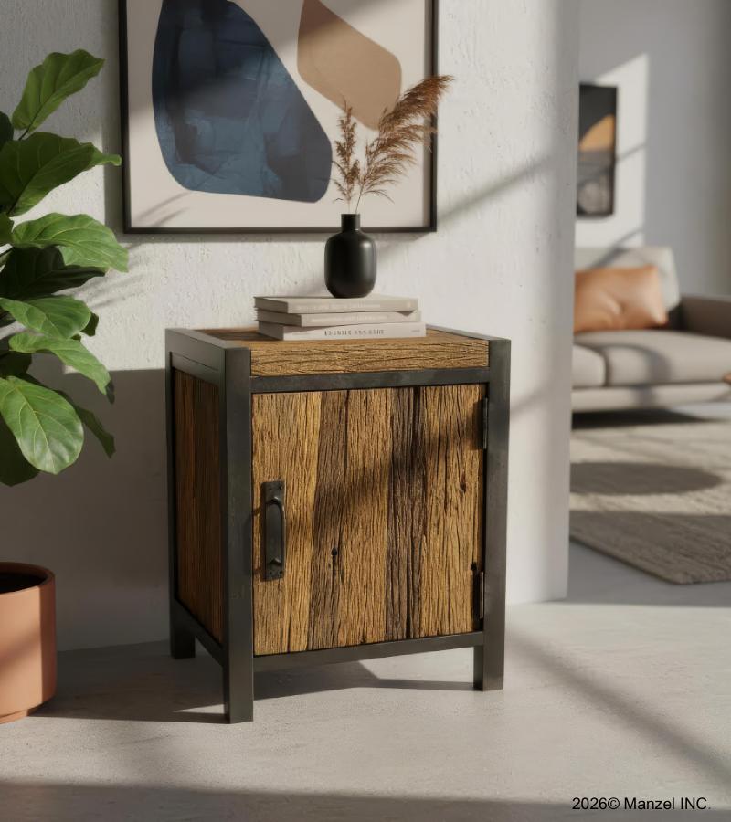 SOOD & IRON SIDE TABLE