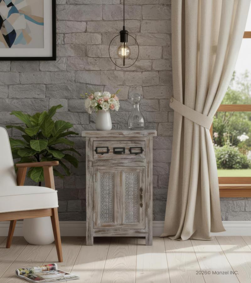 SOLID RECLAIMED TEAK WOOD SIDE TABLE