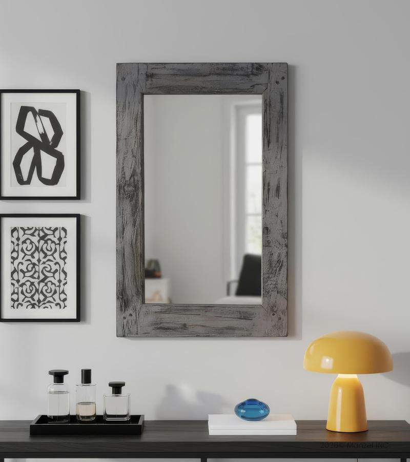 SOLID RECLAIMED WOOD MIRROR & FRAME