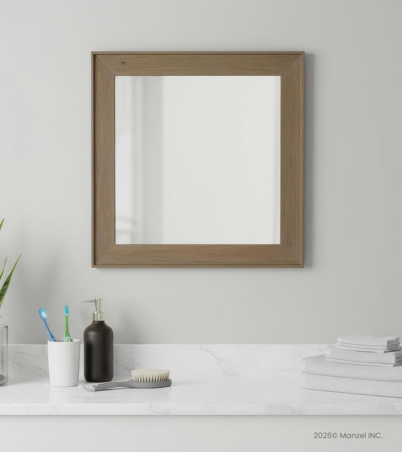 SOLID WOOD FRAME & MIRROR
