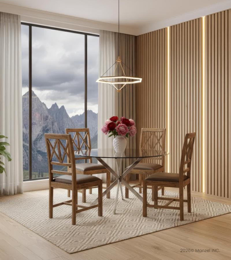 Wood And Leather Chair