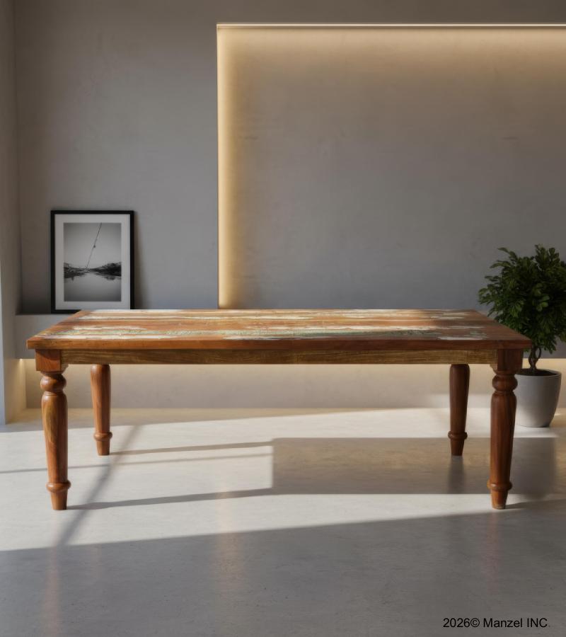 SOLID RECLAIMED TEAK WOOD TABLE