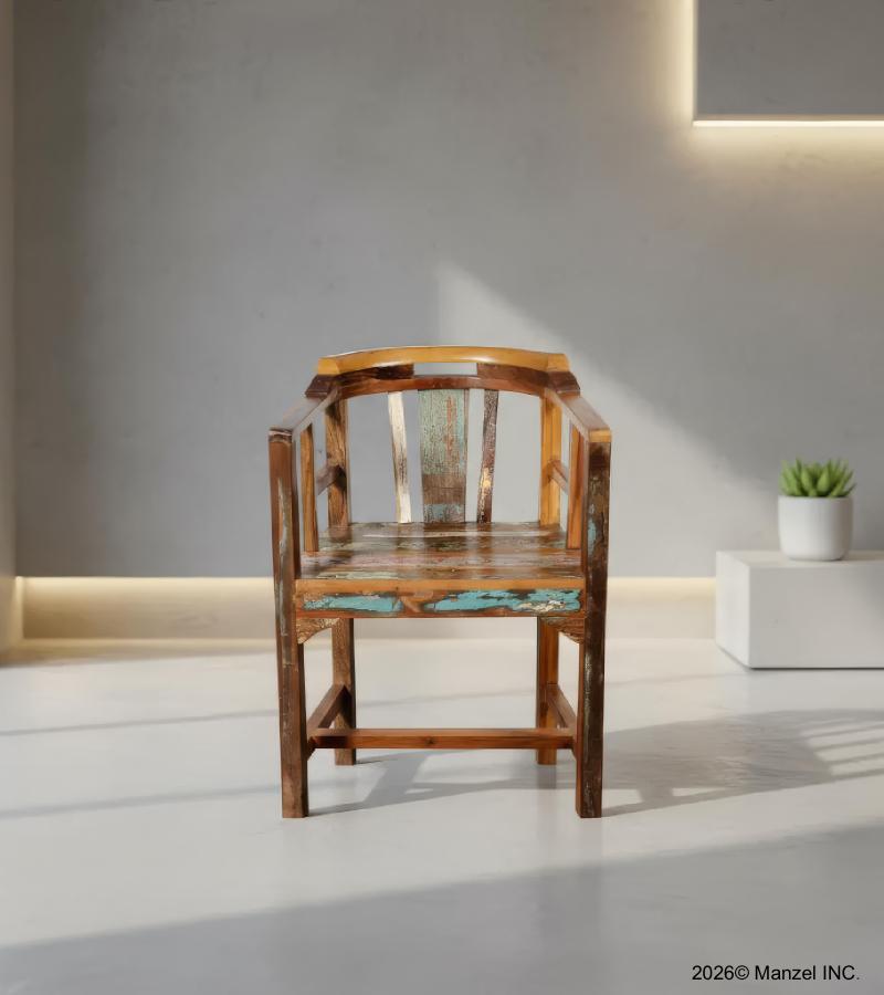 SOLID RECLAIMED TEAK WOOD CAPTAINS ARM CHAIR