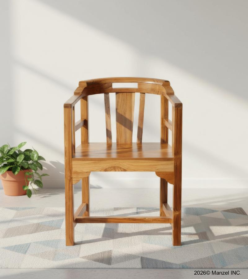 SOLID RECLAIMED TEAK WOOD CAPTAINS ARM CHAIR