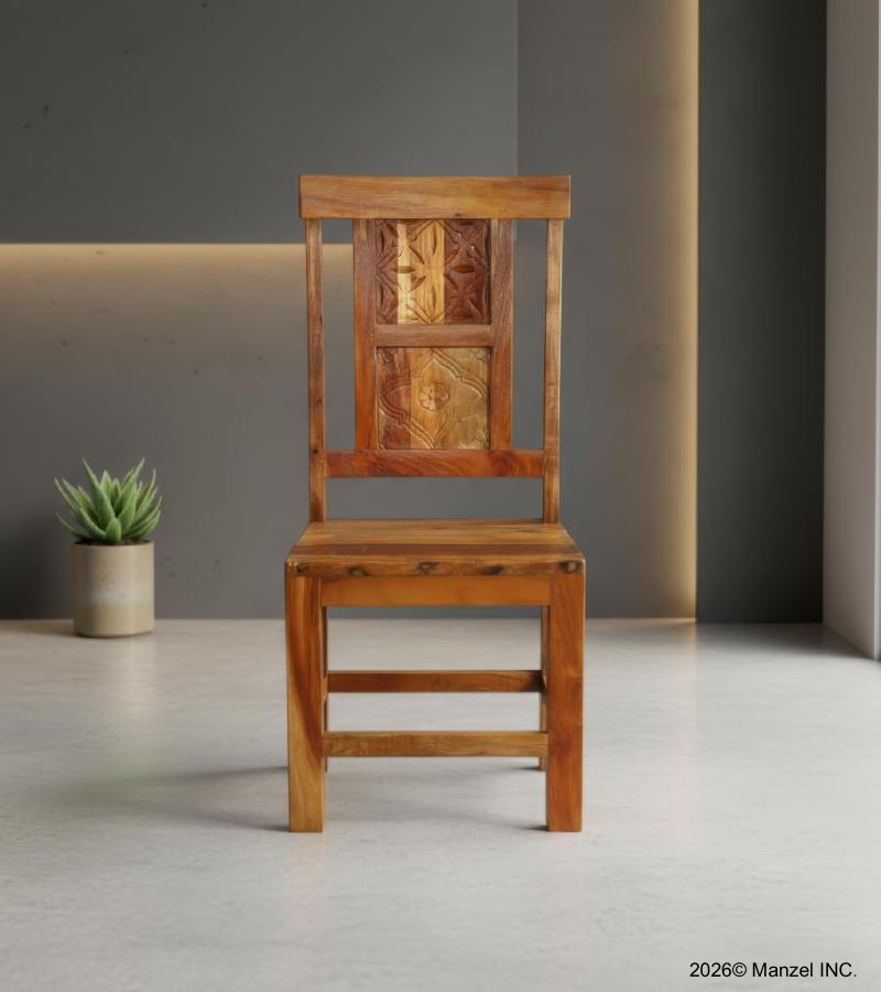 SOLID HAND CARVED RECLAIMED TEAK CHAIR