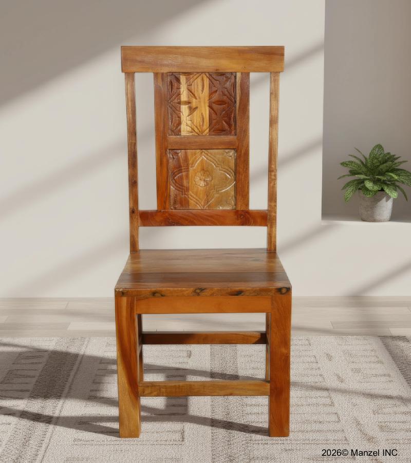 SOLID HAND CARVED RECLAIMED TEAK CHAIR