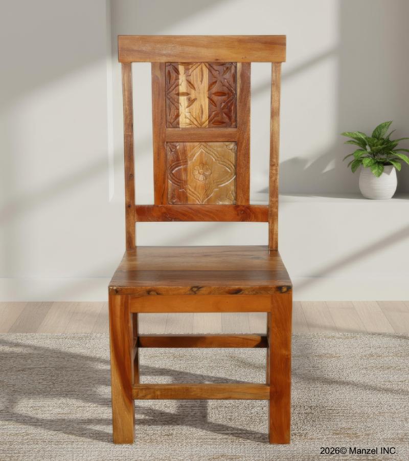 SOLID HAND CARVED RECLAIMED TEAK CHAIR