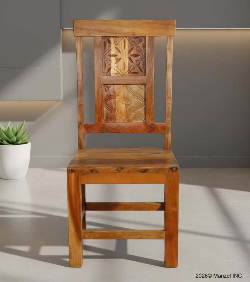 SOLID HAND CARVED RECLAIMED TEAK CHAIR