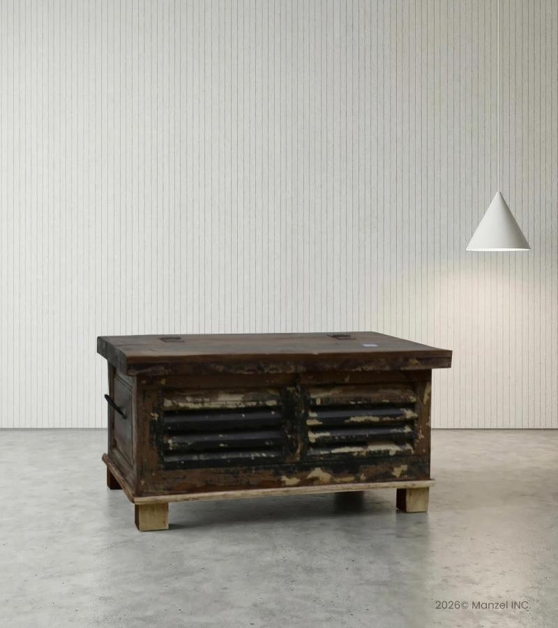 SOLID RECLAIMED WOOD TRUNK COFFEE TABLE