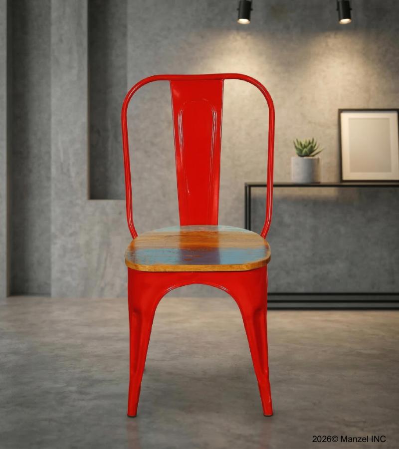 WOODEN IRON CHAIR 