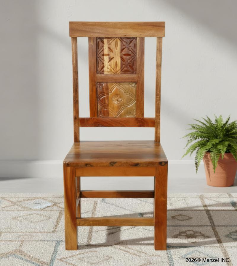 SOLID HAND CARVED RECLAIMED TEAK CHAIR