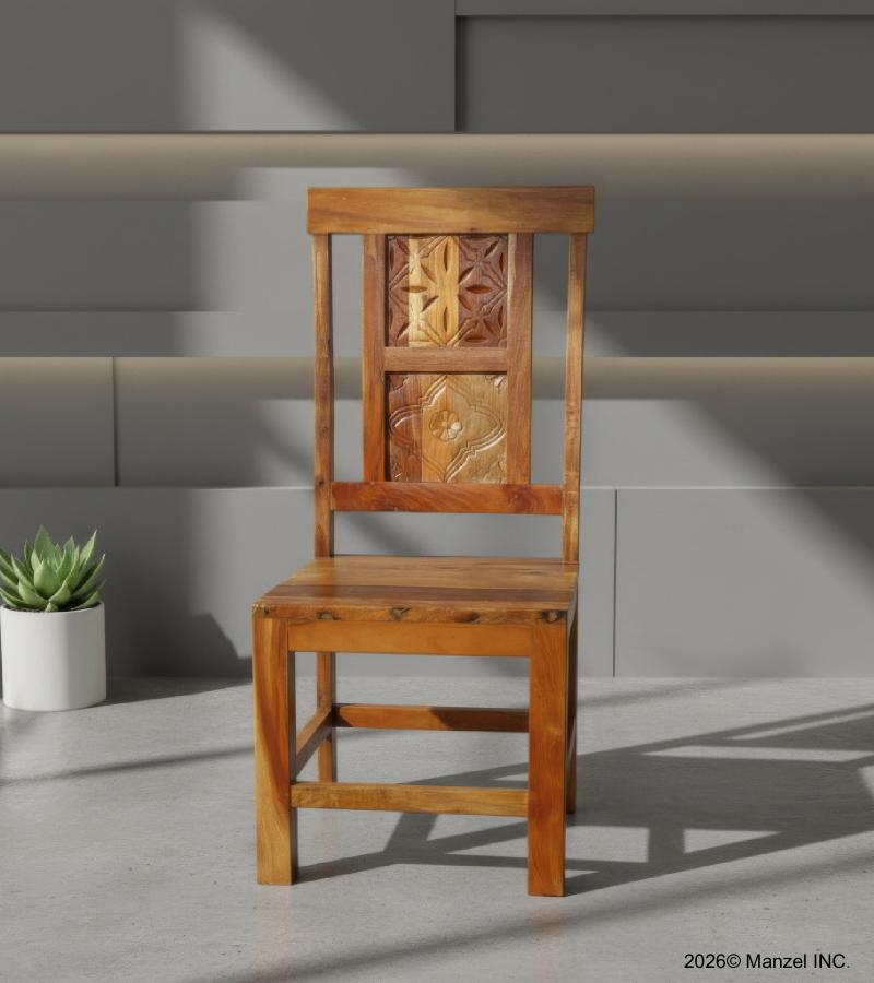 SOLID HAND CARVED RECLAIMED TEAK CHAIR