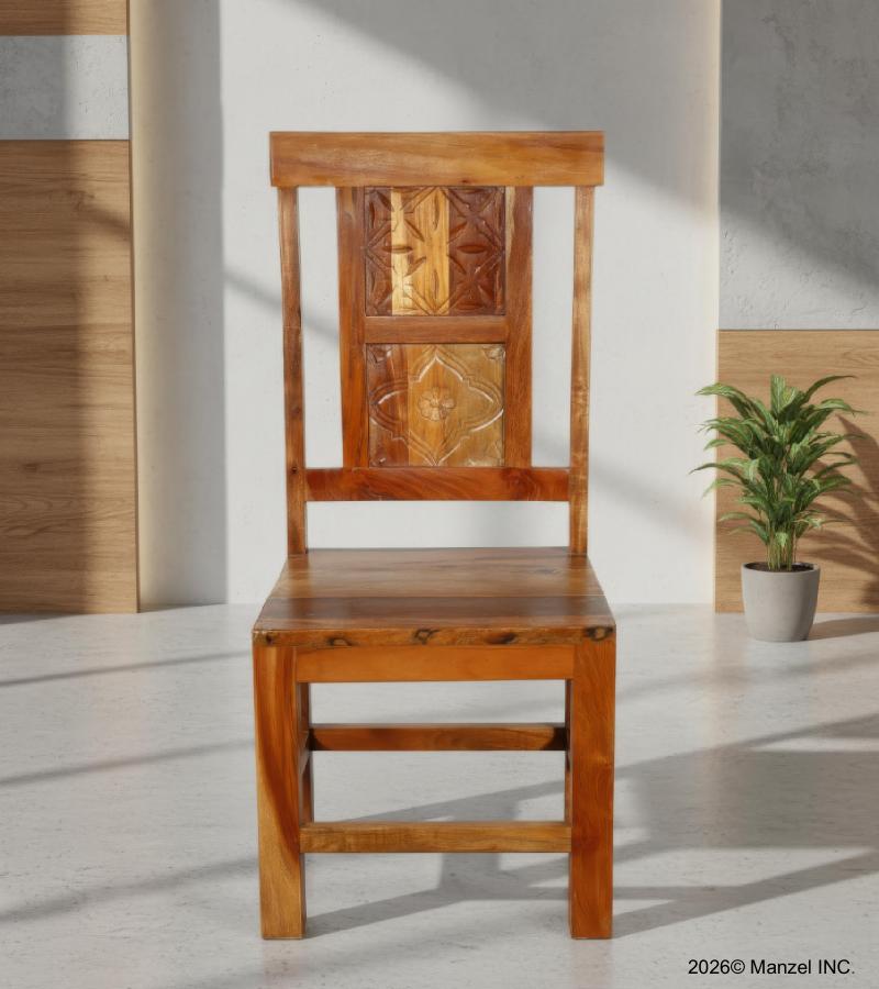 SOLID HAND CARVED RECLAIMED TEAK CHAIR