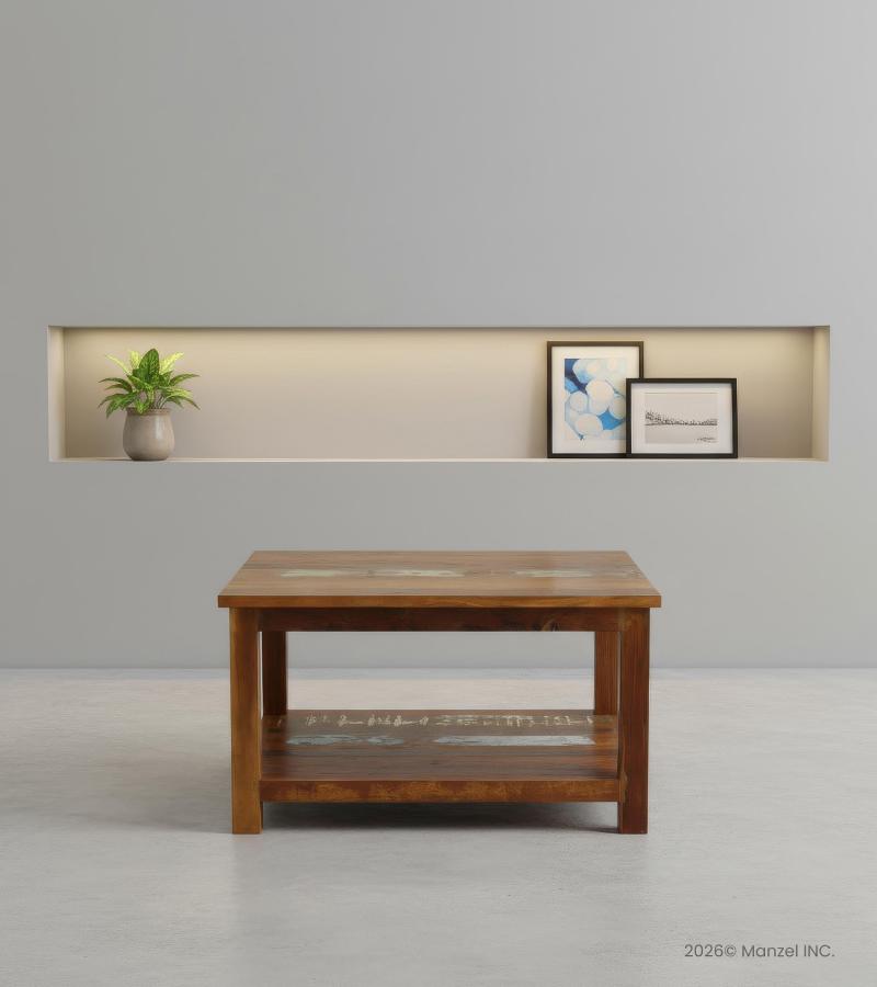 RECLAIMED TEAK SOLID WOOD COFFEE TABLE