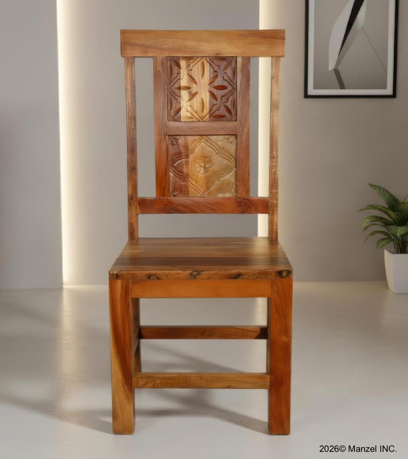 SOLID HAND CARVED RECLAIMED TEAK CHAIR