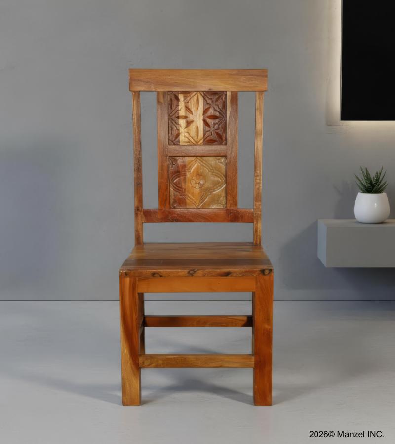 SOLID HAND CARVED RECLAIMED TEAK CHAIR