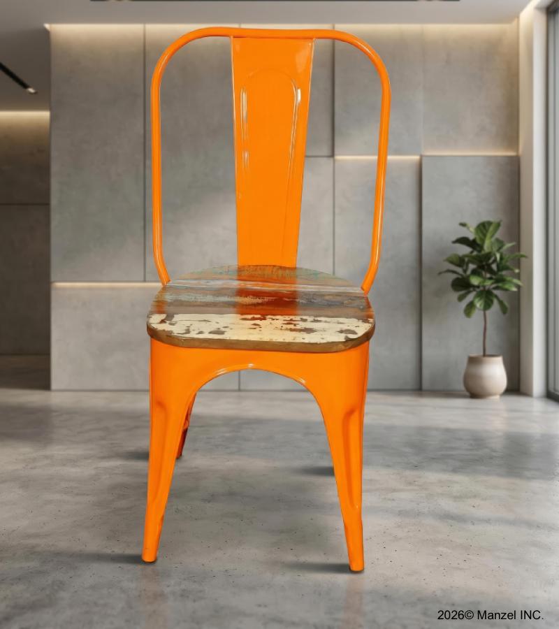 WOODEN IRON CHAIR 