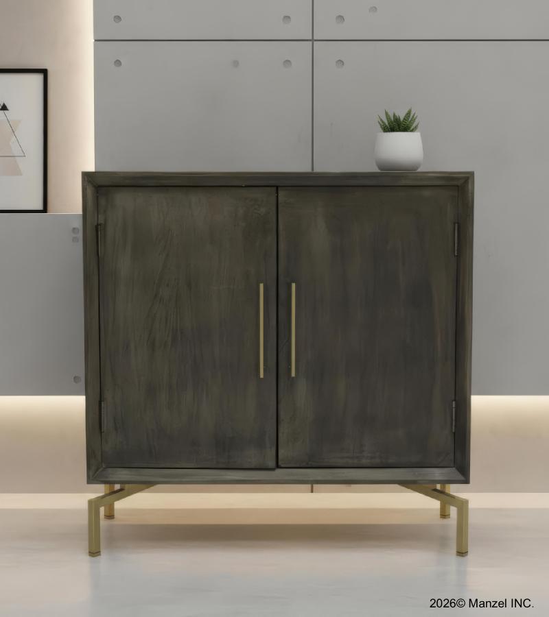 SOLID WOOD & IRON CABINET