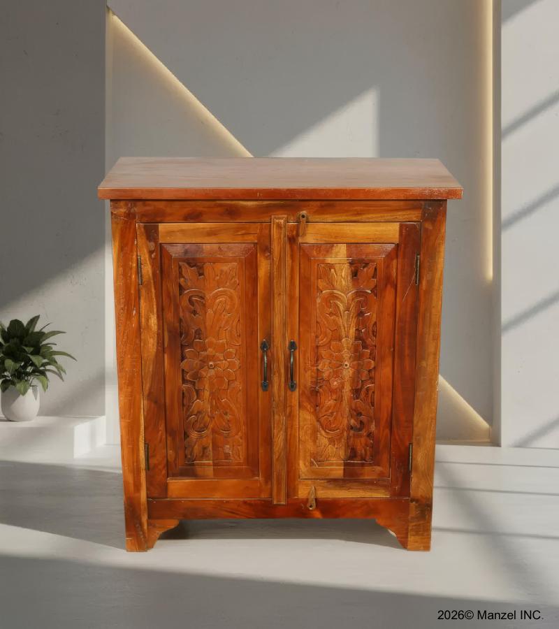 WOODEN CARVED CABINET
