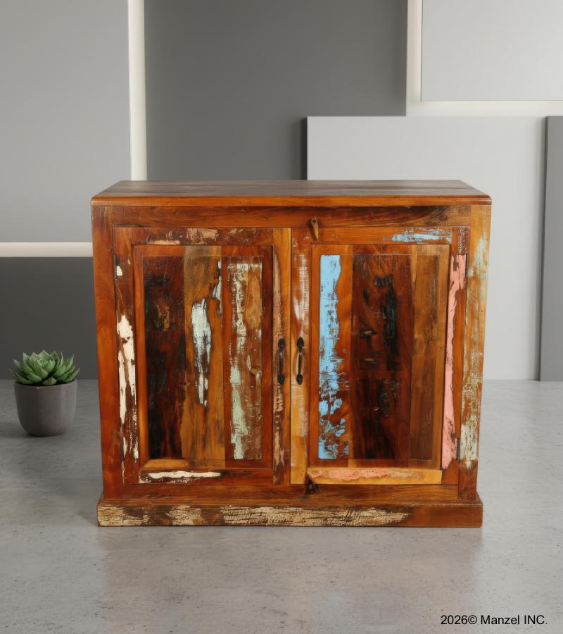 SOLID RECLAIMED TEAK WOOD CABINET SIDEBOARD