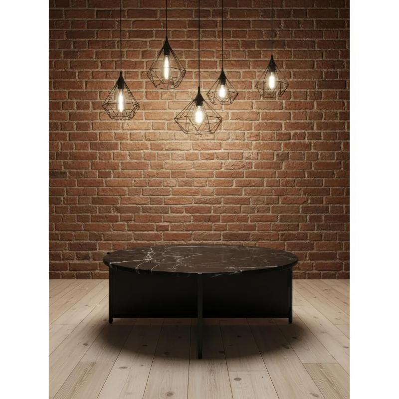 IRON & MARBLE COFFEE TABLE