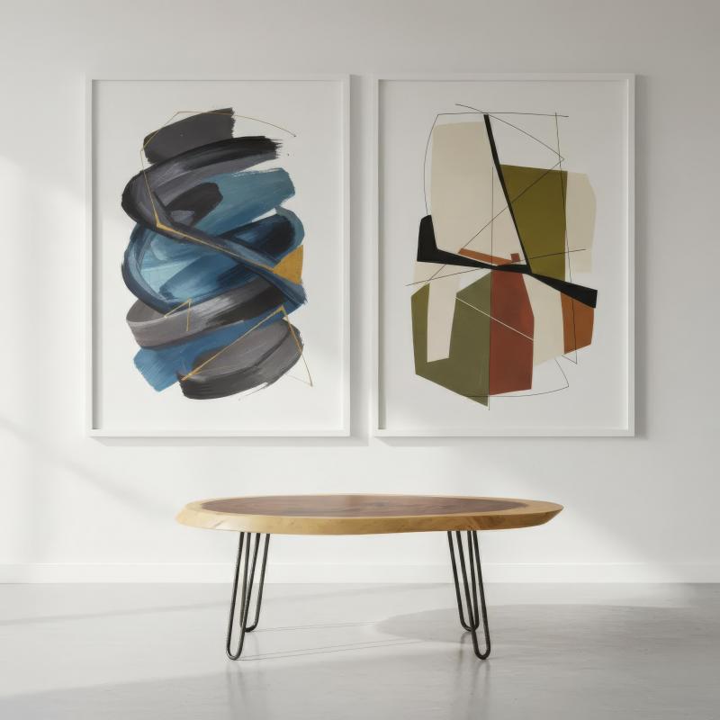 SOLID SUAR WOOD SLICE COFFEE TABLE