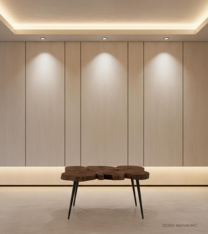 SOLID WOOD LIVE EDGE & IRON COFFEE TABLE