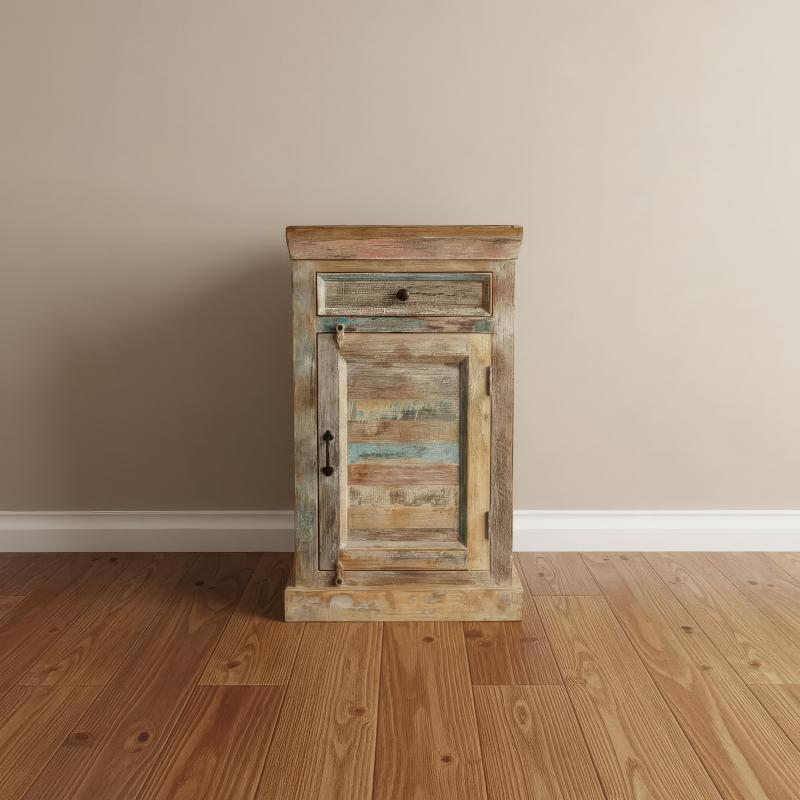 SOLID RECLAIMED TEAK WOOD SIDETABLE END TABLE
