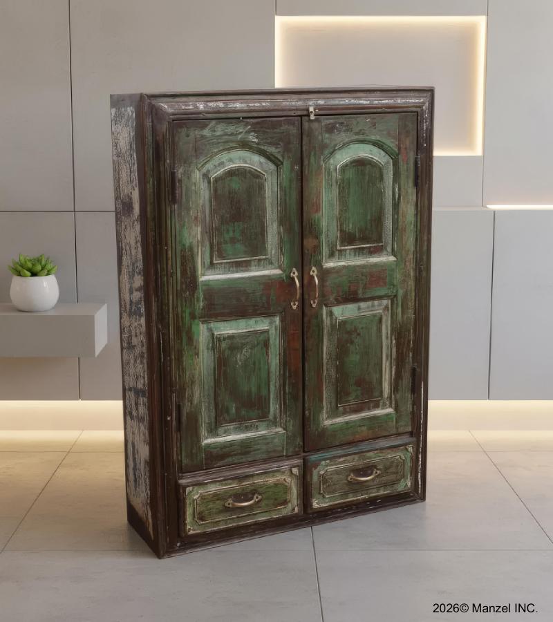 VINTAGE RECLAIMED TEAK CABINET
