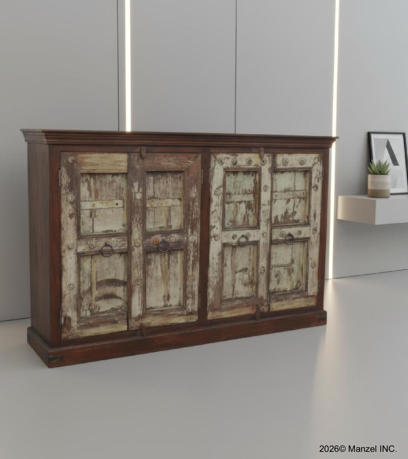 SOLID WOOD RECLAIMED TEAK SIDEBOARD SERVER CONSOLE