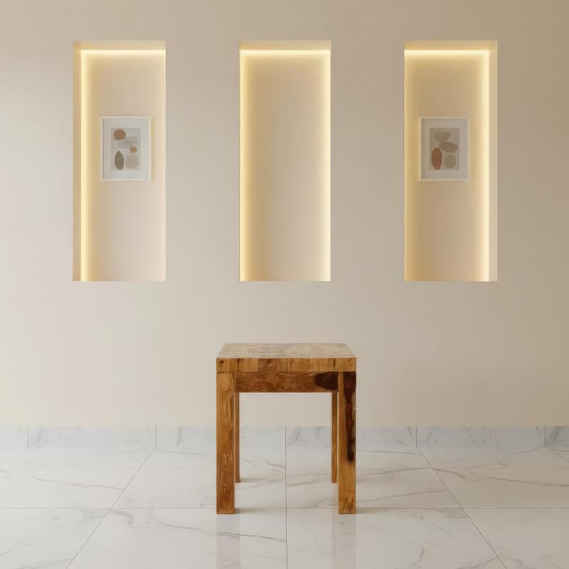 SOLID ROSEWOOD SIDE END TABLE 