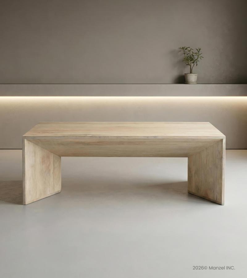 MODERN & ORGANIC SOLID WOOD COFFEE TABLE