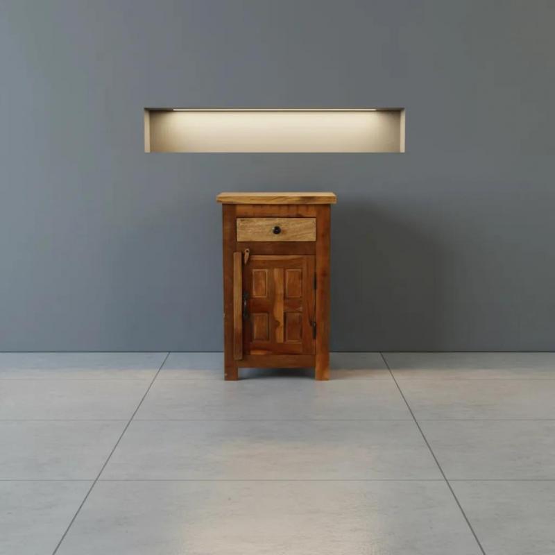 SOLID RECLAIMED TEAK WOOD SIDETABLE END TABLE