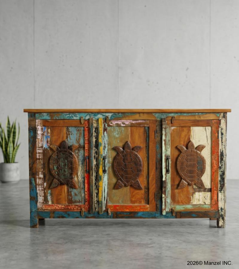 SOLID RECLAIMED TEAK SIDEBOARD