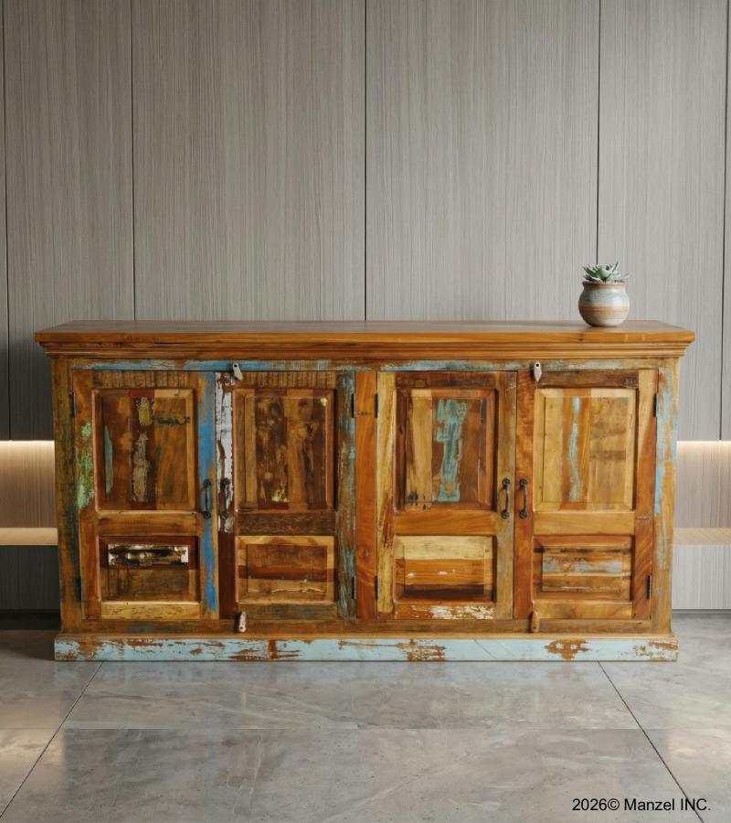 SOLID RECLAIMED TEAK SIDEBOARD