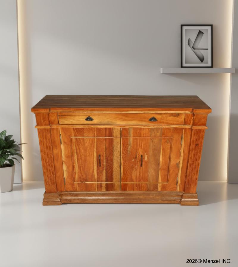 WOODEN CARVED SIDEBOARD