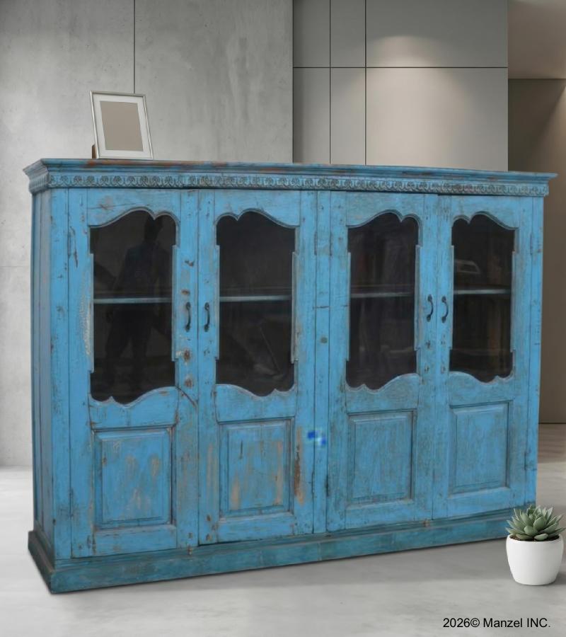 VINTAGE RECLAIMED TEAK CABINET W/ SHELVES