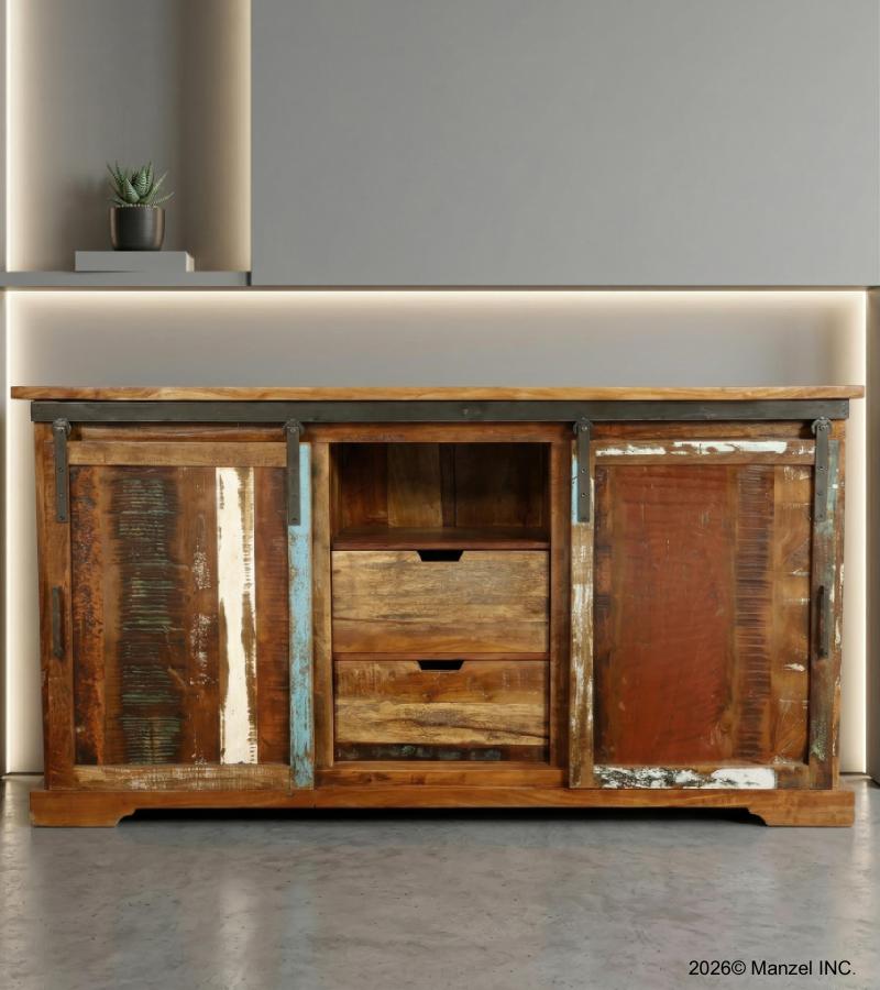 WOODEN SIDEBOARD