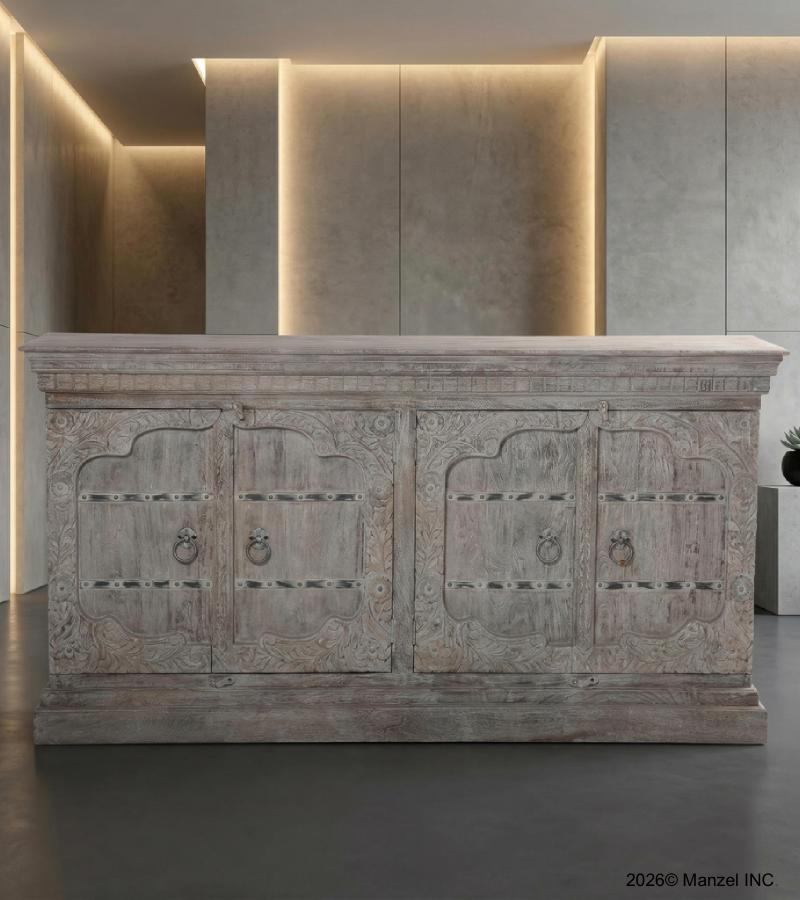 SOLID RECLAIMED 4 DOOR SIDEBOARD