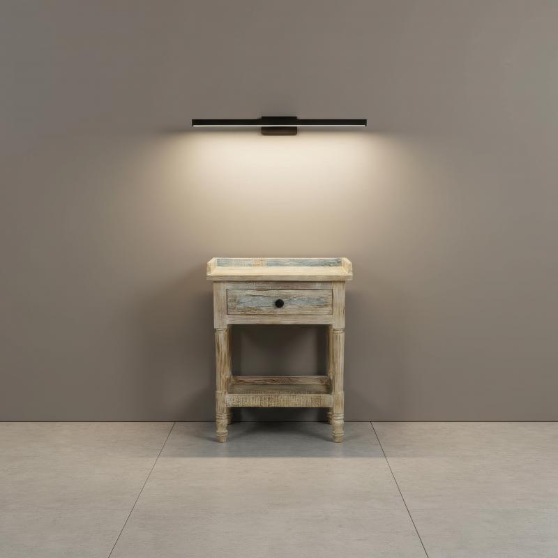 SOLID RECLAIMED TEAK WOOD END TABLE / NIGHTSTAND