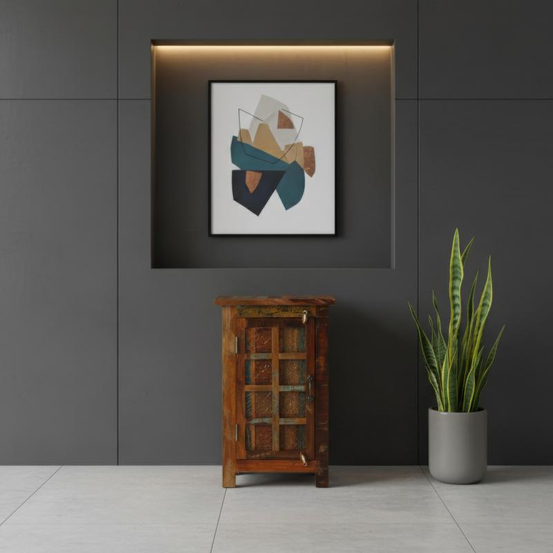 SOLID RECLAIMED TEAK WOOD SIDETABLE END TABLE