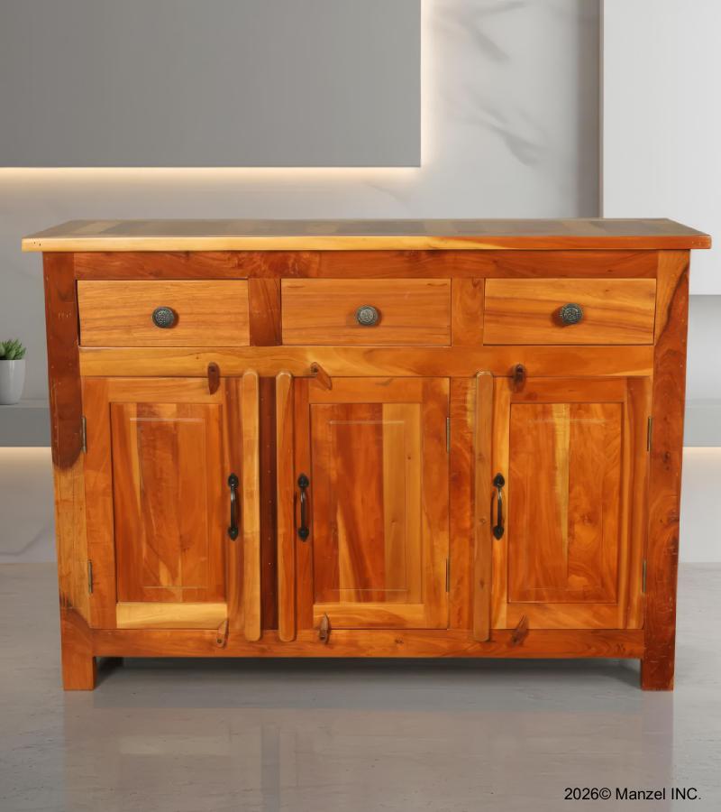 SOLID RECLAIMED TEAK 3 DOOR, 3 DRAWER  CABINET CONSOLE SIDEBOARD