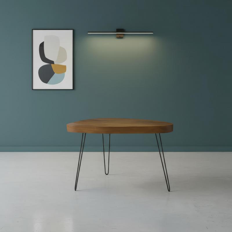 SOLID WOOD Elliptic end table